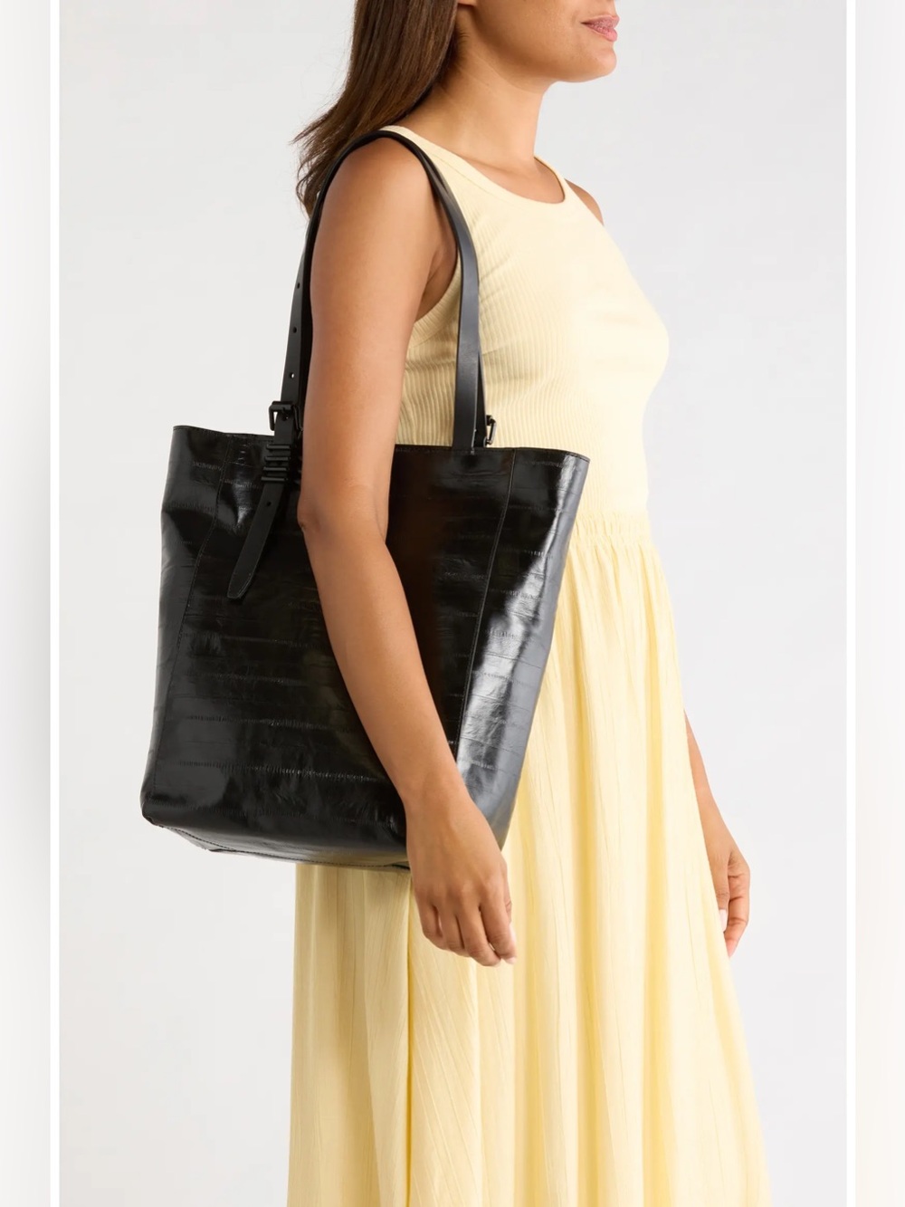 Rebecca Minkoff Buckle Tote Bag 🐊 🖤👜 - Picture 3 of 5